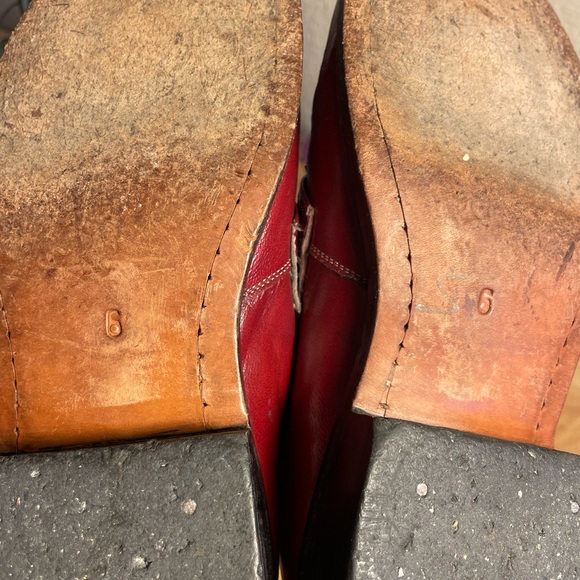 90s Vintage John Fluevog Buick Park Ave Diamond Loafers - Burgundy Women’s 6 - Picture 11 of 11